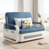 Giường ngủ đa năng Koen GZ02 phiên bản khung trắng đệm vải