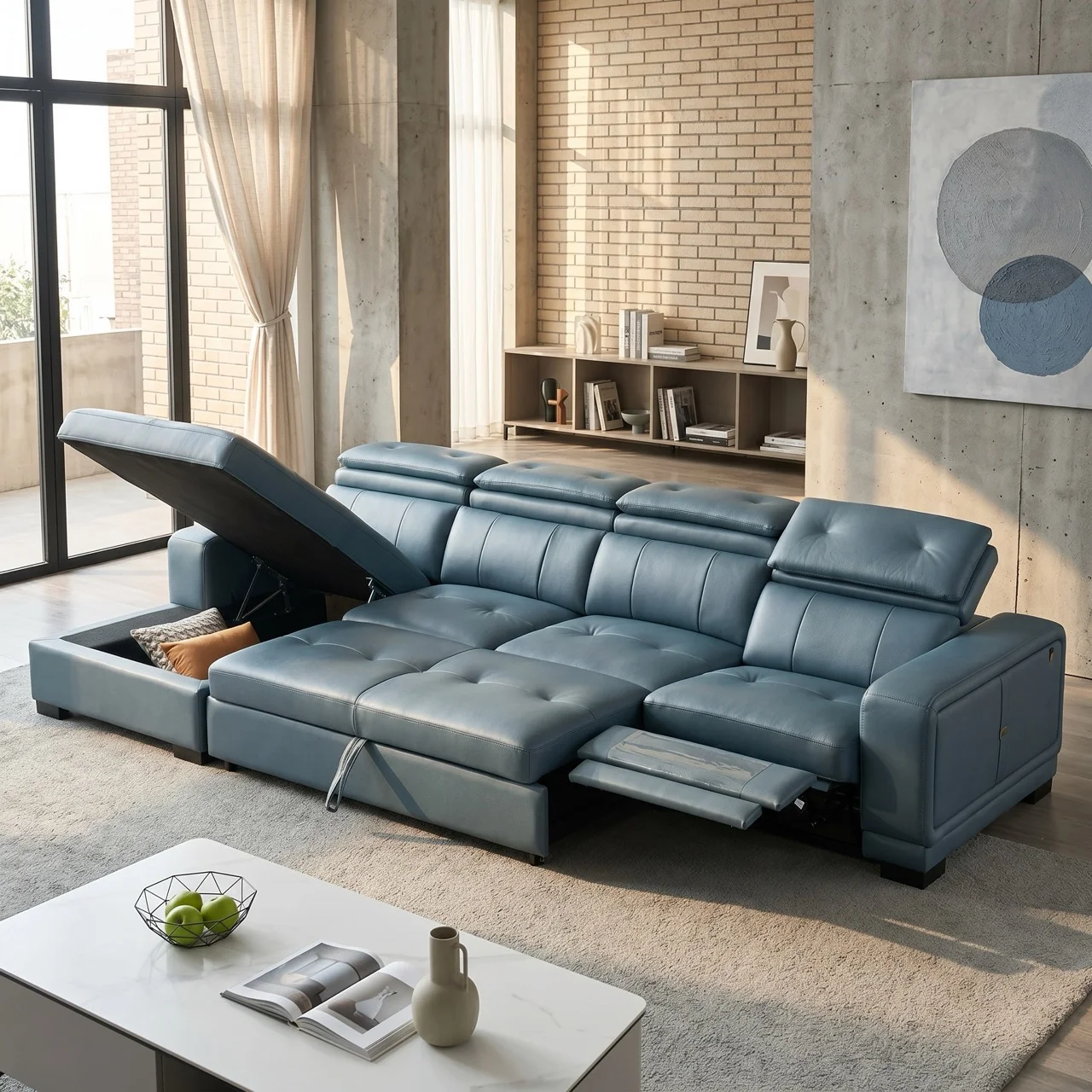Sofa kéo thành giường có ghế nằm Smart Koen A03T 1