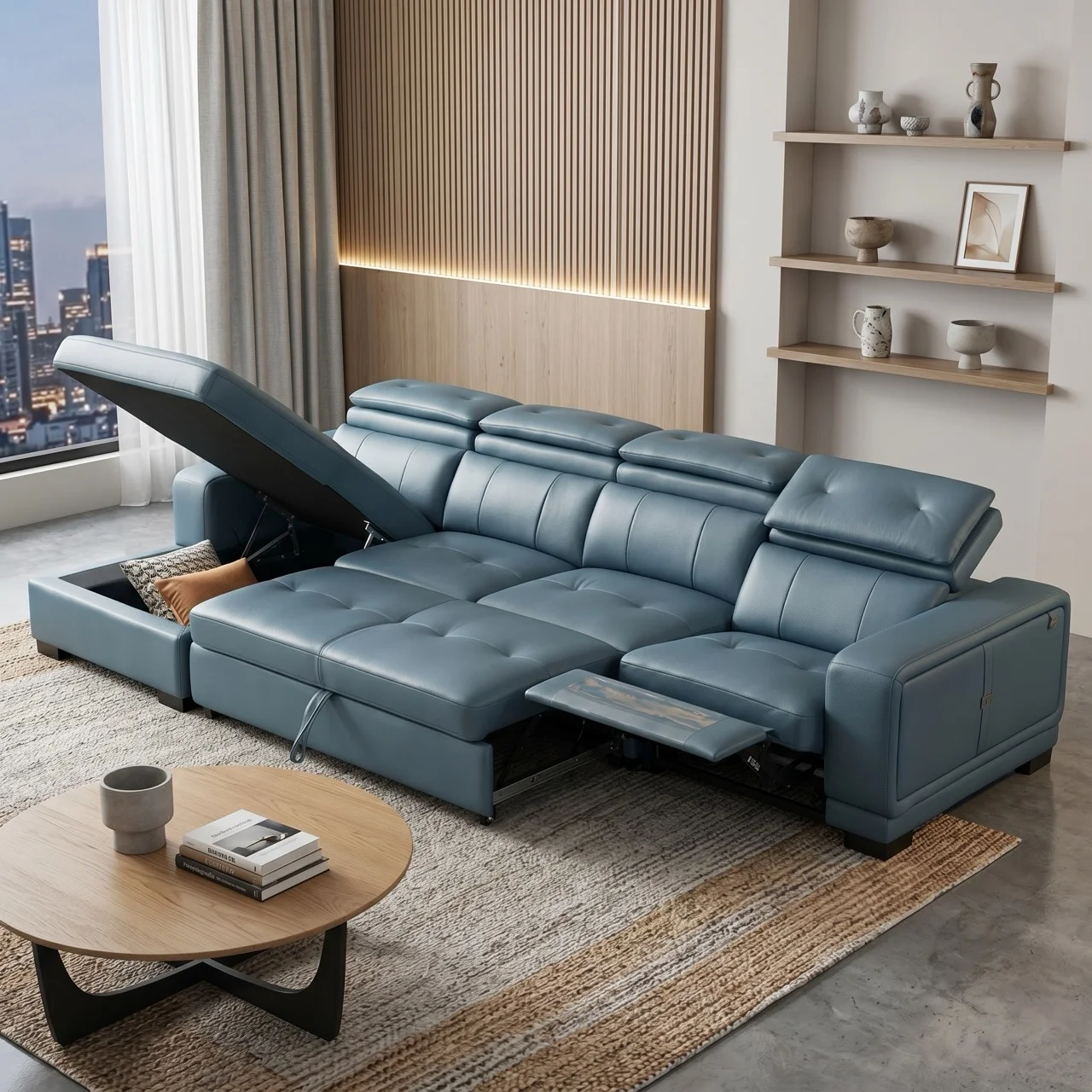 Sofa kéo thành giường có ghế nằm Smart Koen A03T 2
