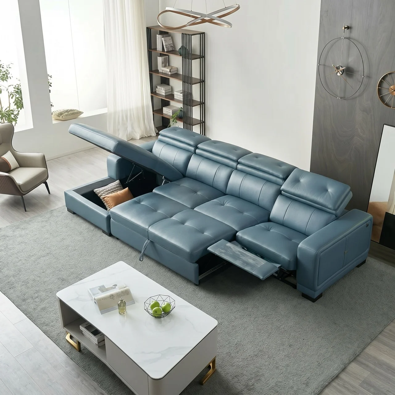 Sofa kéo thành giường có ghế nằm Smart Koen A03T 5
