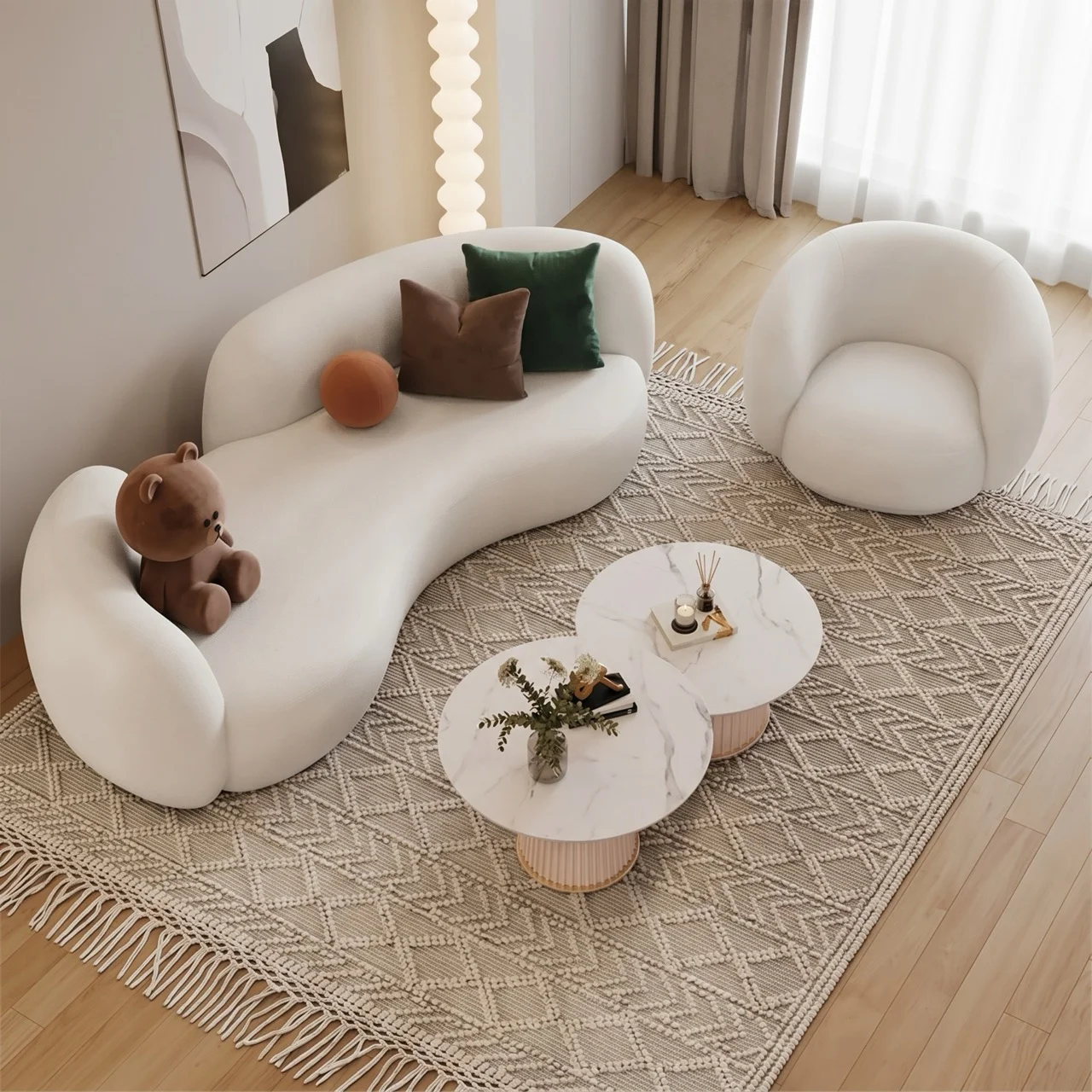 Sofa Lông Cừu Hiện Đại Koen AP04 1