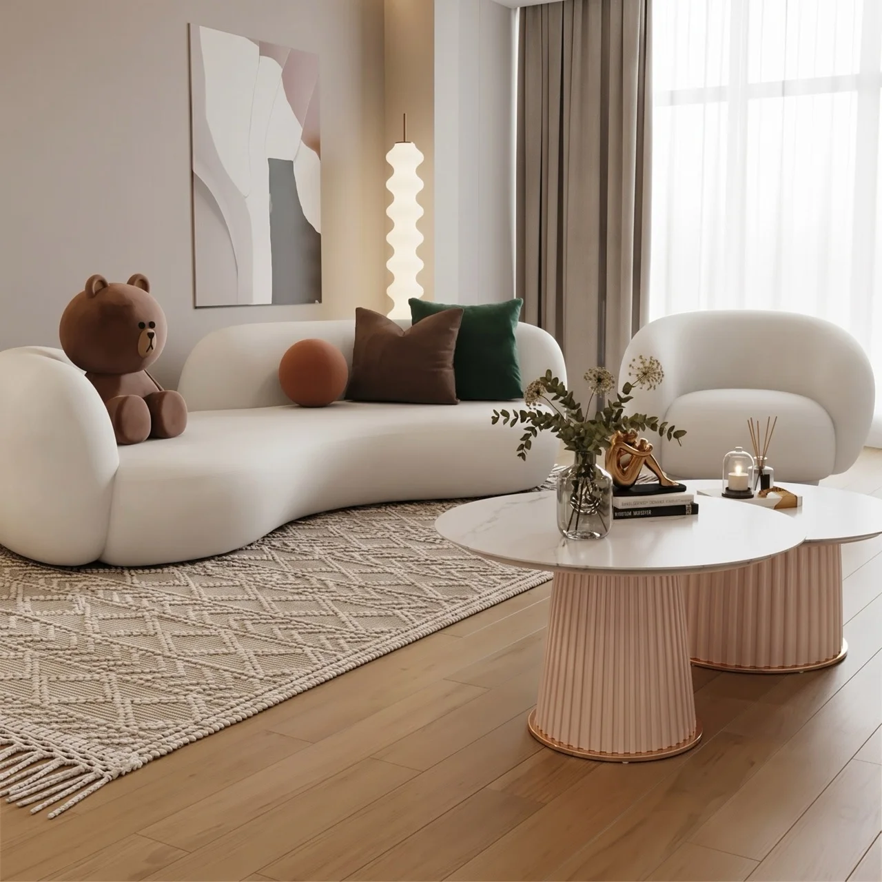 Sofa Lông Cừu Hiện Đại Koen AP04 2