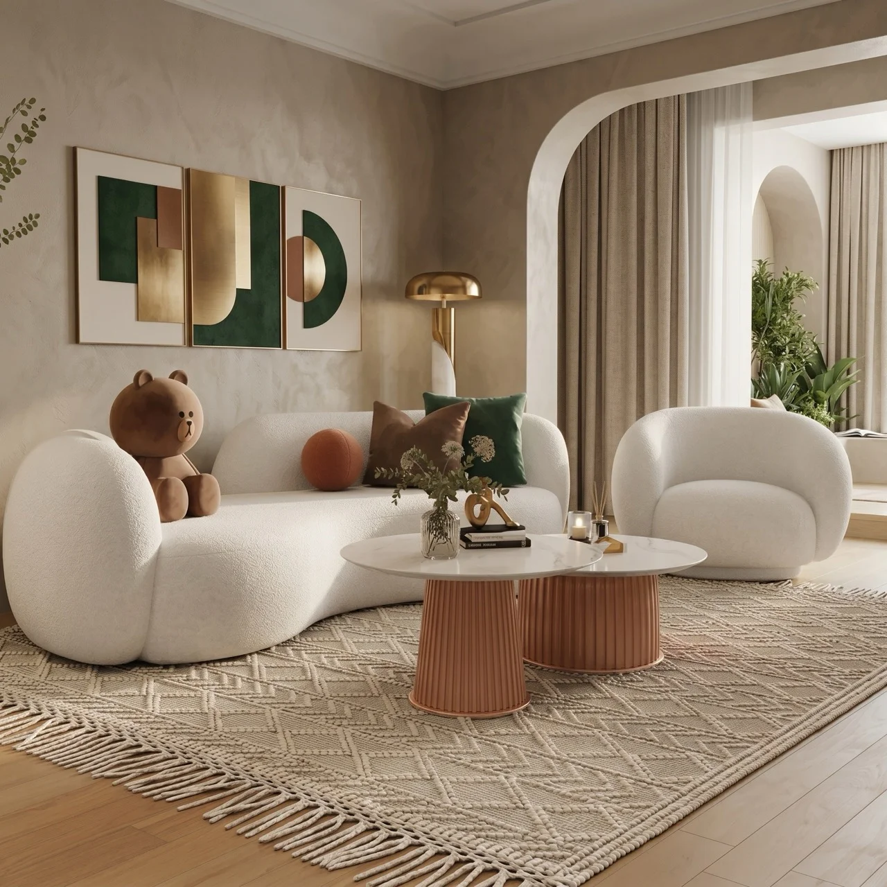 Sofa Lông Cừu Hiện Đại Koen AP04 5