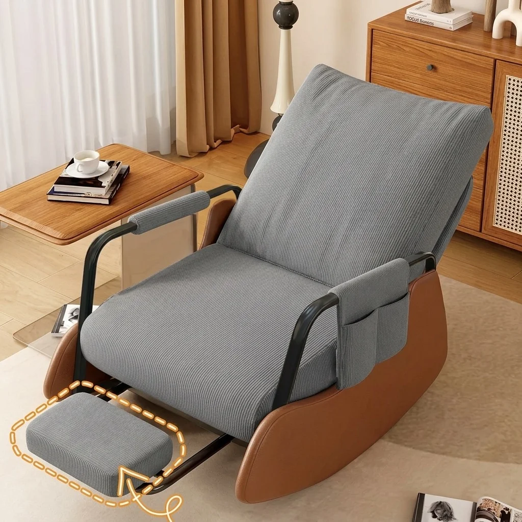 Sofa nằm tựa bập bênh Koen Royal xám